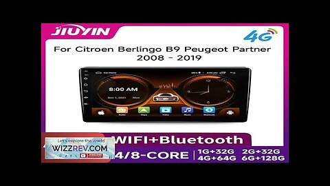 JIUYIN Car Radio For Citroen Berlingo B9 Peugeot Partner 2008 2019 Review