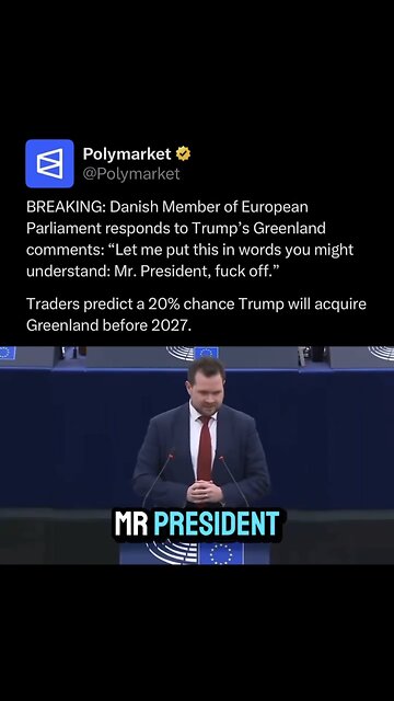 BREAKING: Danish Member of European Parliament responds to Trump