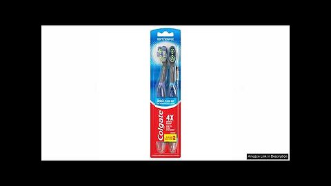 Colgate 360 Vibrate Deep Clean Battery Operated Toothbrush, Disposable Electric Toothbrush Review