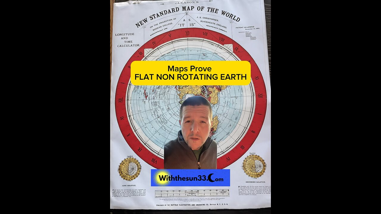 Maps that prove the Earth is not moving and the sun is