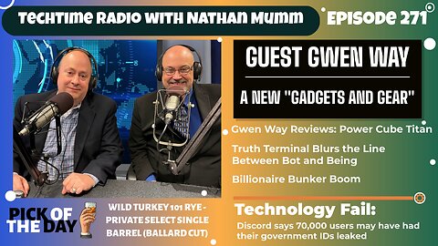 TechTime Radio - Episode 271 for the week of October 14th - 20th, 2025