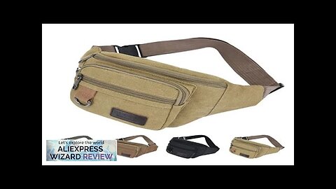 Chest Bag Canvas Waist Bag Women Men's Belt Bag Fashion Bum Bag Review