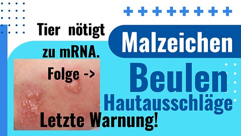 Beulen wegen mRNA Malzeichen des Tieres