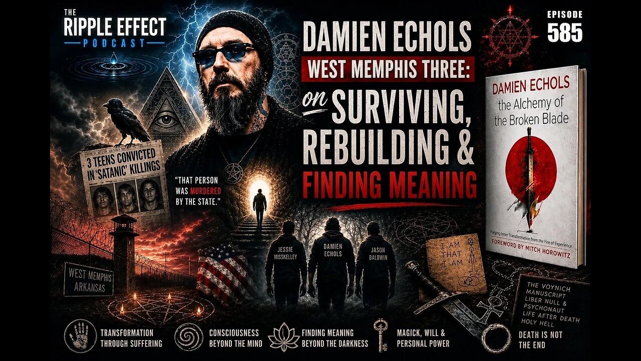West Memphis Three: on Surviving, Rebuilding & Finding Meaning | Damien Echols| Ripple Effect #585