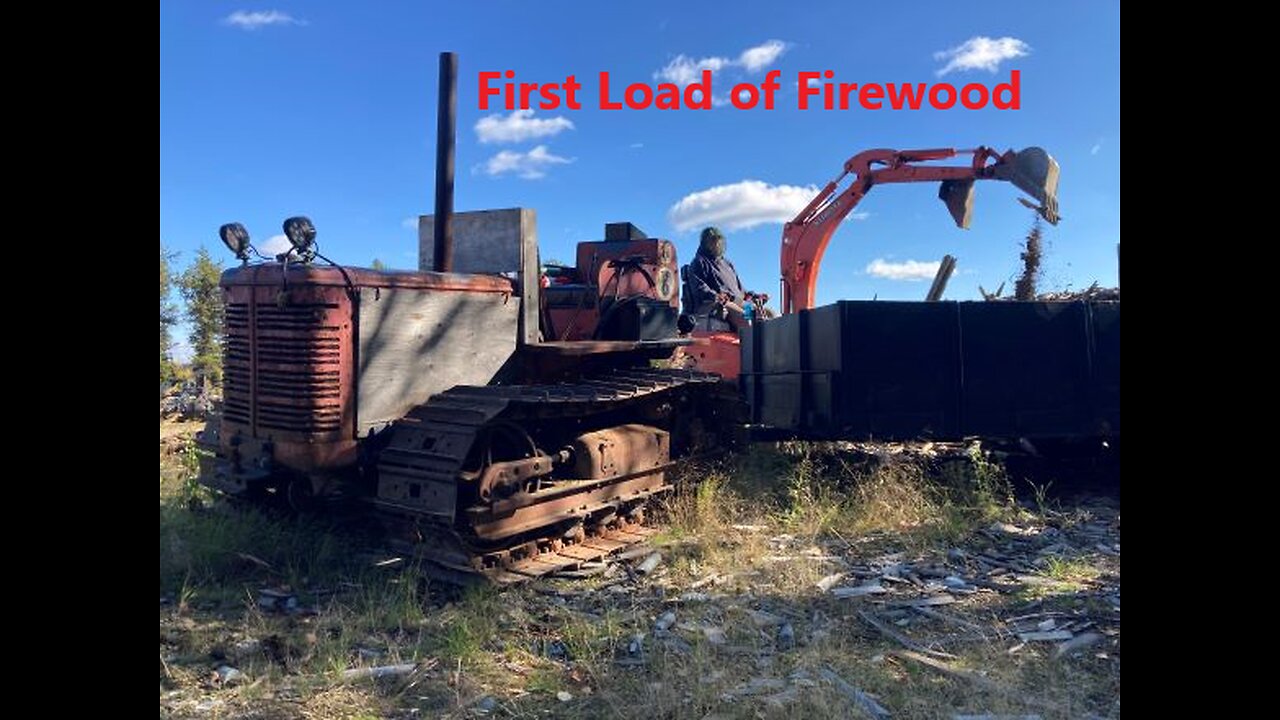 First Load of Firewood Using the TD-6 International Crawler Sept 25 2025