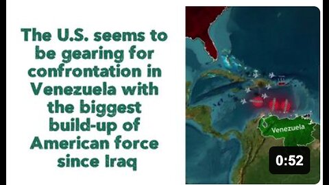 The U.S. seems to be gearing for confrontation in Venezuela with the biggest build-up of American force since Iraq