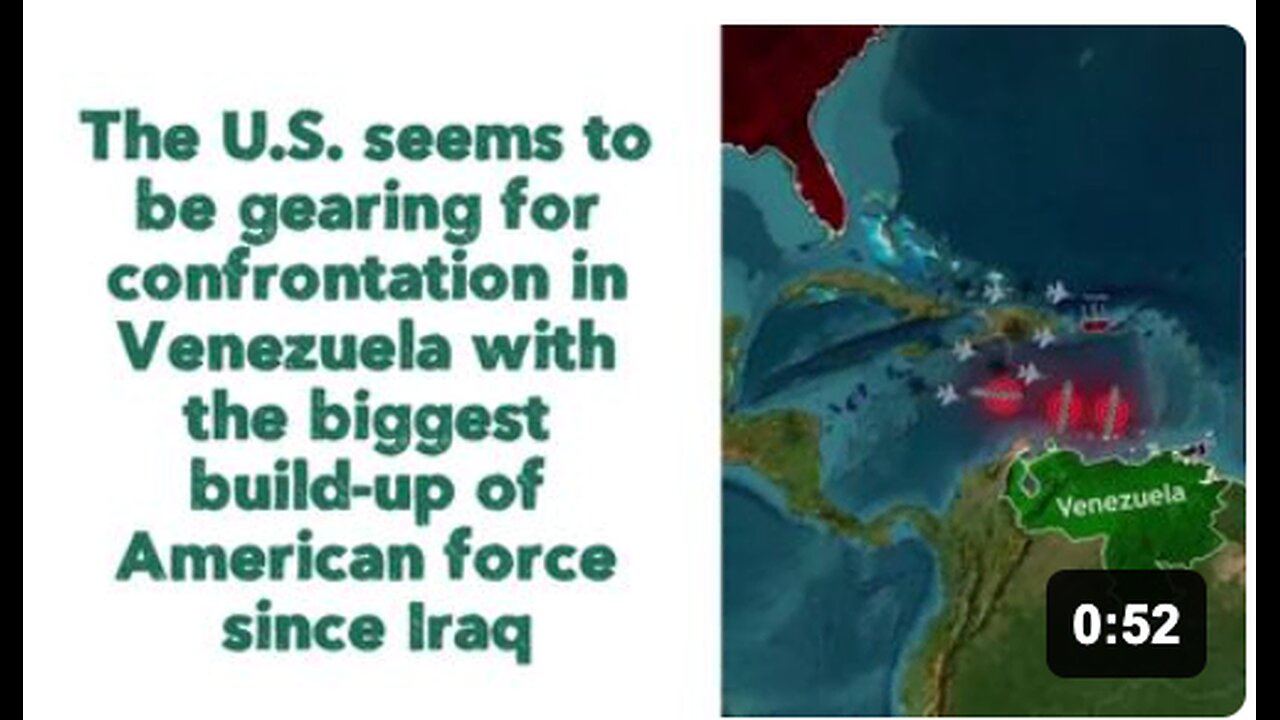 The U.S. seems to be gearing for confrontation in Venezuela with the biggest build-up of American force since Iraq
