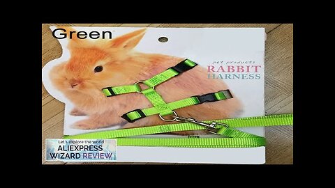 Pet Rabbit Soft Harness Leash Adjustable Bunny Traction Rope for Running Walking Review