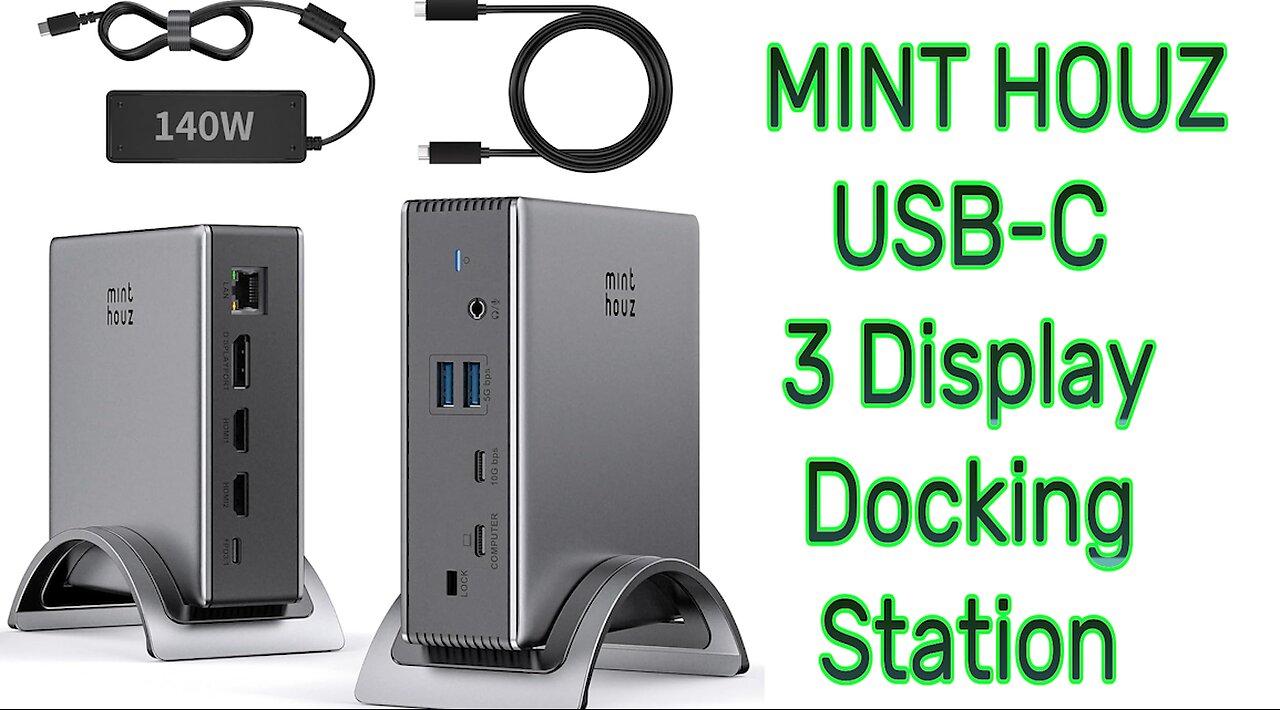 Minthouz USB-C 9-in-1 Docking Station