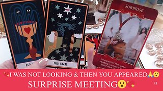 💖I WAS NOT LOOKING & THEN YOU APPEARED🙏😮SURPRISE MEETING😮💖 COLLECTIVE LOVE TAROT READING💓✨