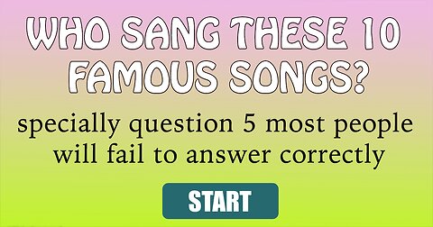 Who sang these songs?