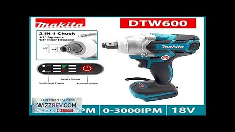 Makita DTW600 Screwdriver Machine Brushless Electric Screwdriver Rechargable Drill Driver Review