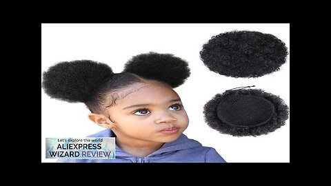 4Inch Afro Puff Drawstring Ponytail for Girls Kids Black Women Small Size Review