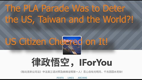 PLA Parade is to Deter the US, Taiwan and the World.