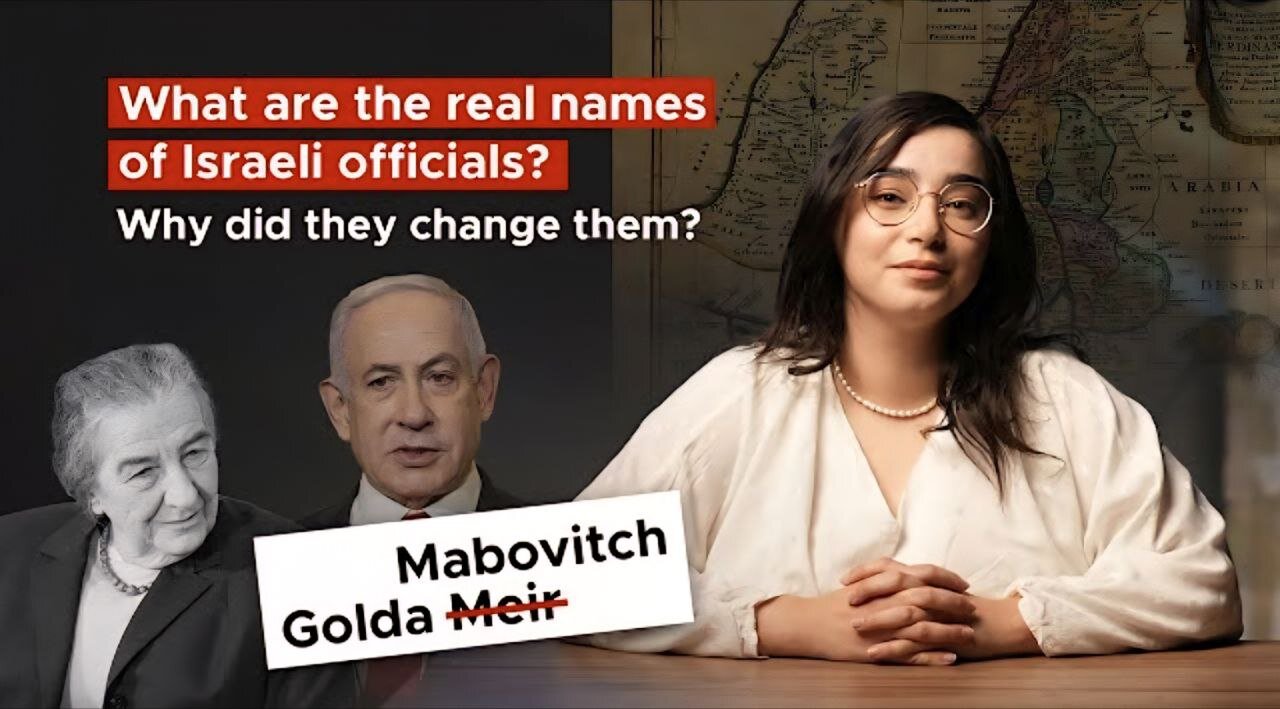 What are the real names of Israeli officials? Why did they change them?
