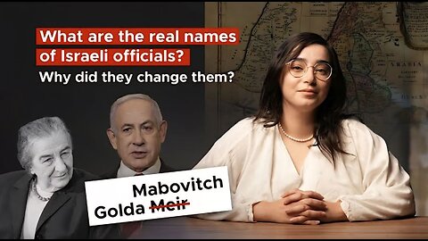 What are the real names of Israeli officials? Why did they change them?