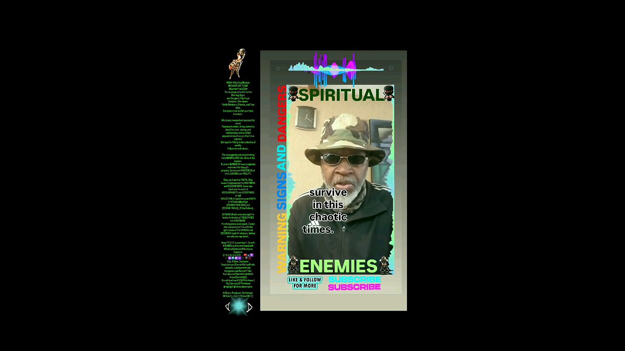 ▪︎SPIRITUAL ENEMIES/WARNING SIGNS AND DANGERS▪︎