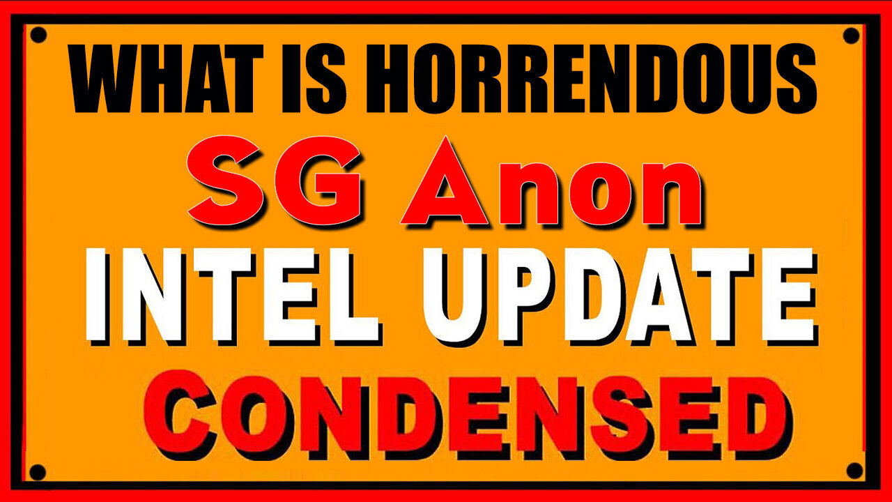 SG Anon CONDENSED "WHAT IS HORRENDOUS" - Intel Update 2.24.25