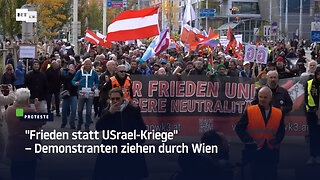 "Frieden statt USrael-Kriege" – Demonstranten ziehen durch Wien