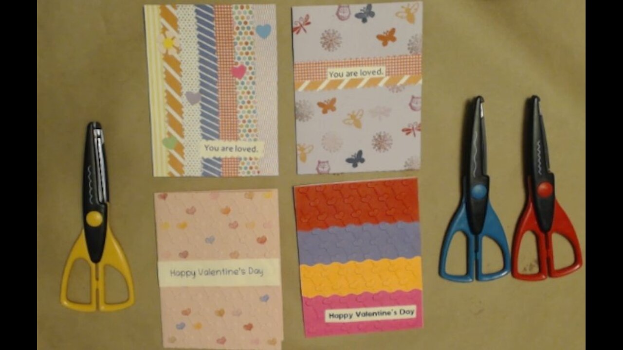 Making Cards for Valentine's Day, February 5, 2025