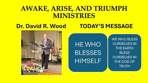 HE WHO BLESSES HIMSELF