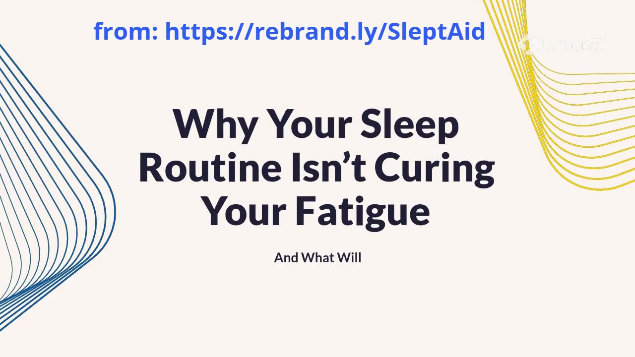 Why Your Sleep Routine Isn’t Curing Your Fatigue (And What Will)