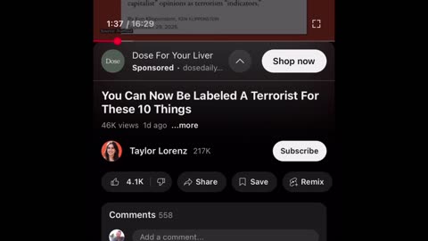 You supported it then, but you don’t support it now tell us why