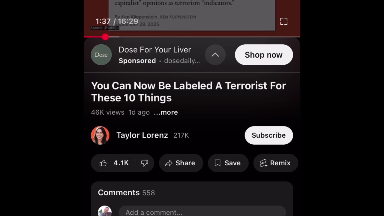 You supported it then, but you don’t support it now tell us why