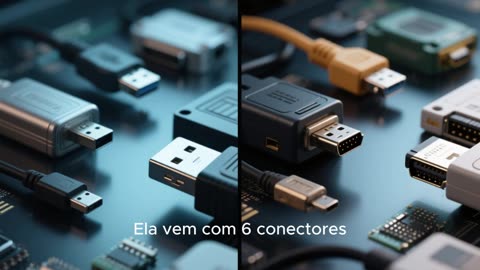 Fonte ATX para PC 500W Bivolt com 6 Conectores FDD
