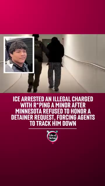 ICE just arrested an illegal who’s charged with r*ping a minor.