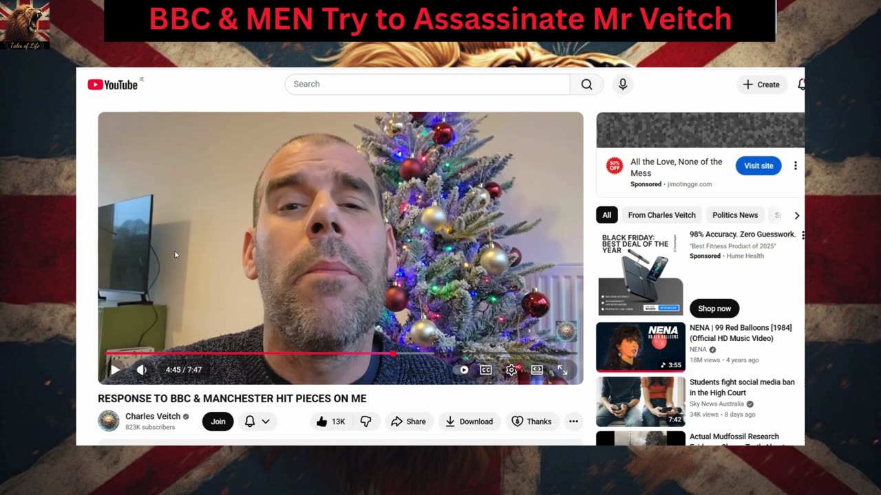 BBC & MEN Try to Assassinate Mr Veitch