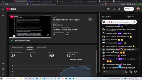 Fri/Sat Livestream With News Updates