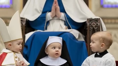 Our Lady - Mama Mary with Catholic Church