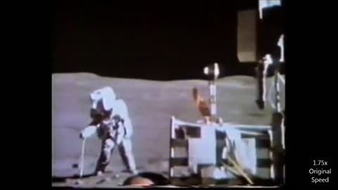 Apollo 16 Lunar EVA Films - Speed Adjusted