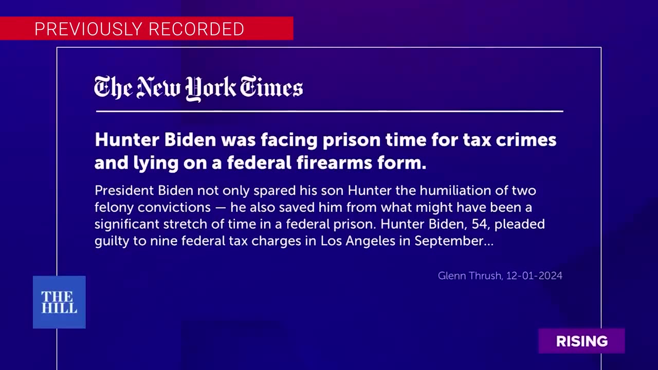 Joe Biden PARDONING Hunter Biden Is A MASSIVE BETRAYAL Of American Values—Robby Soave