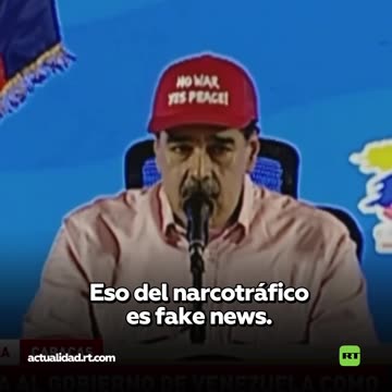 Maduro: "Eso del narcotráfico es 'fake news', es mentira"