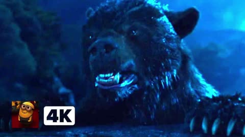 Cocaine Bear (2023) 4K - Eating the Drug Smuggler Alive _ Movieclips