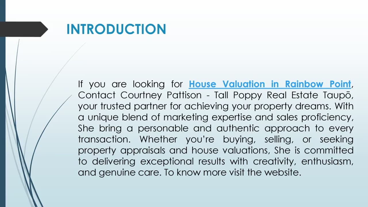 If you are looking for House Valuation in Rainbow Point