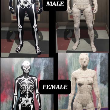 How to unlock the Skeleton Bodysuit and Mummy outfit in GTA Online!