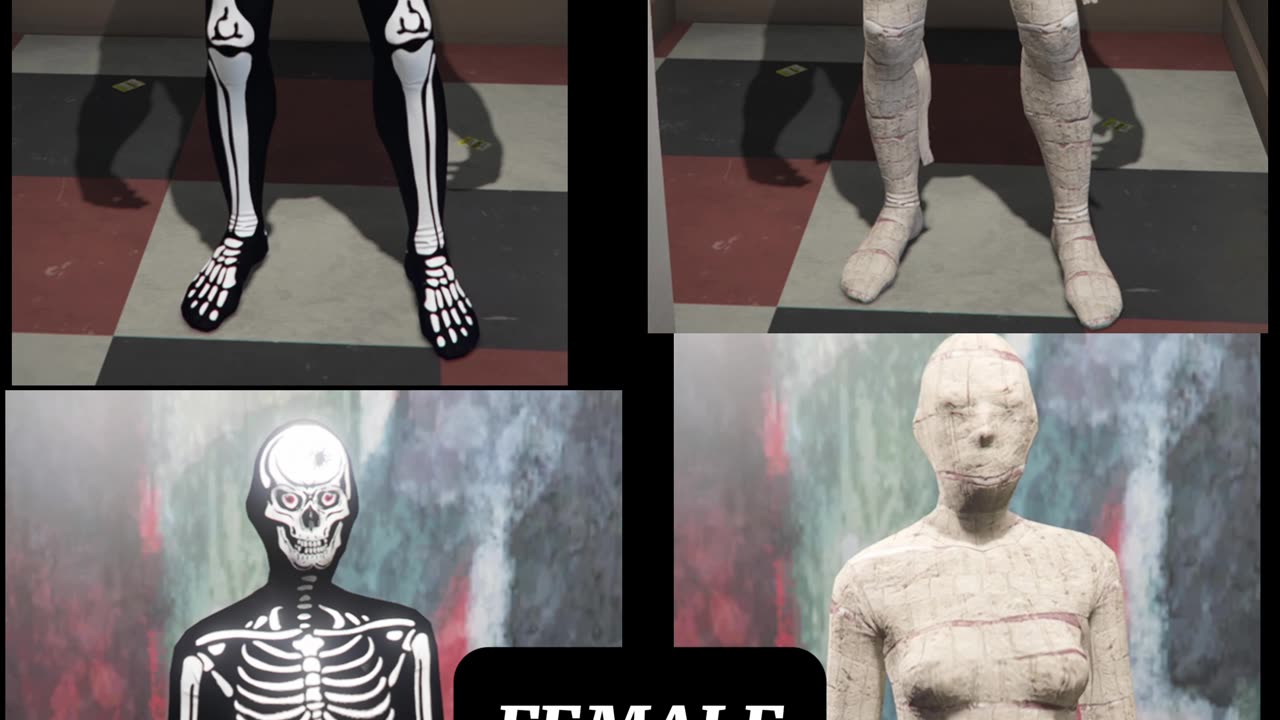How to unlock the Skeleton Bodysuit and Mummy outfit in GTA Online!
