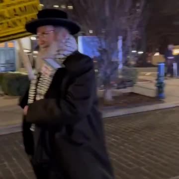 Pro-Palestinian, anti-Zionist Rabbi Yisroel Dovid Weiss...