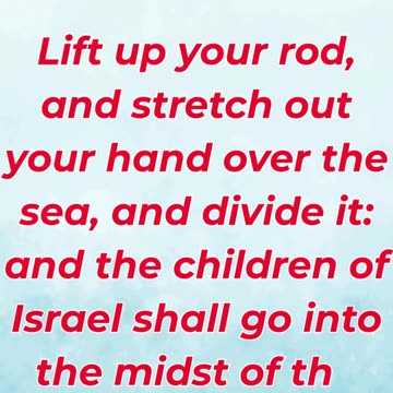 “Lift Your Staff and Part the Sea” Exodus 14:16.#shortvideo #youtubeshorts #ytshorts #reels #youtube