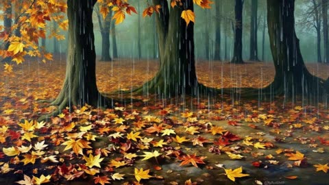Raining on Fallen Leaves. Relaxing Sounds. Drift into your own happiness.