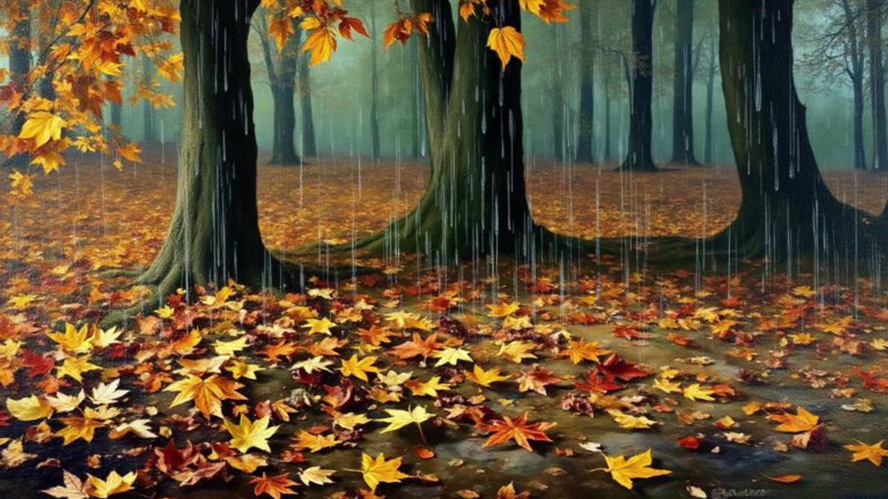 Raining on Fallen Leaves. Relaxing Sounds. Drift into your own happiness.