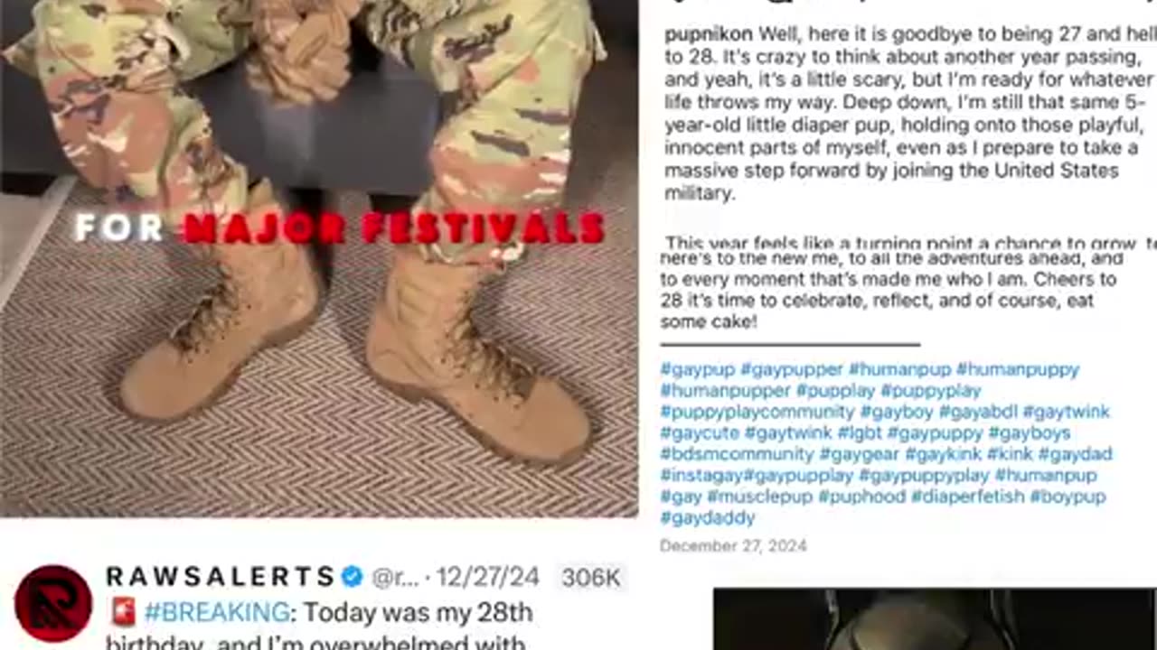 A PART TIME PHOTOGRAPHER & U.S. MILITARY HOPEFUL HAS ALLEGEDLY TAKING PART IN THE GROOMING OF UNDERAGE USERS IN GROUP CHATS