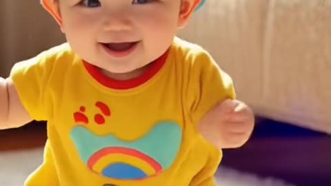 cute baby dance👶