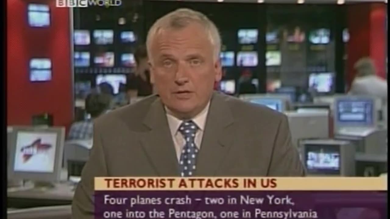 BBC World News BBC September 11, 2001 800pm-829pm BST