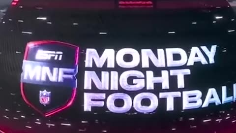 The Vegas Sphere is lit up for Monday Night Football #Football #Vegas #Mondaynight