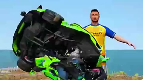 CR7 vs Messi vs Vinicius vs Mbappe vs Jump Challange😱 BeamNG.Drive