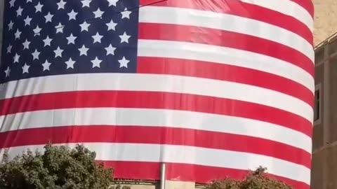 American flags are flying in Jerusalem ahead of Trump’s arrival